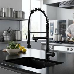 professional-black-kitchen-sink-faucet-modern-design
